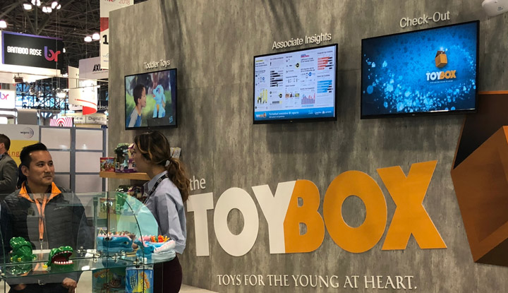 Igniteble: The Toy Box Store, a booth for Cisco at NRF